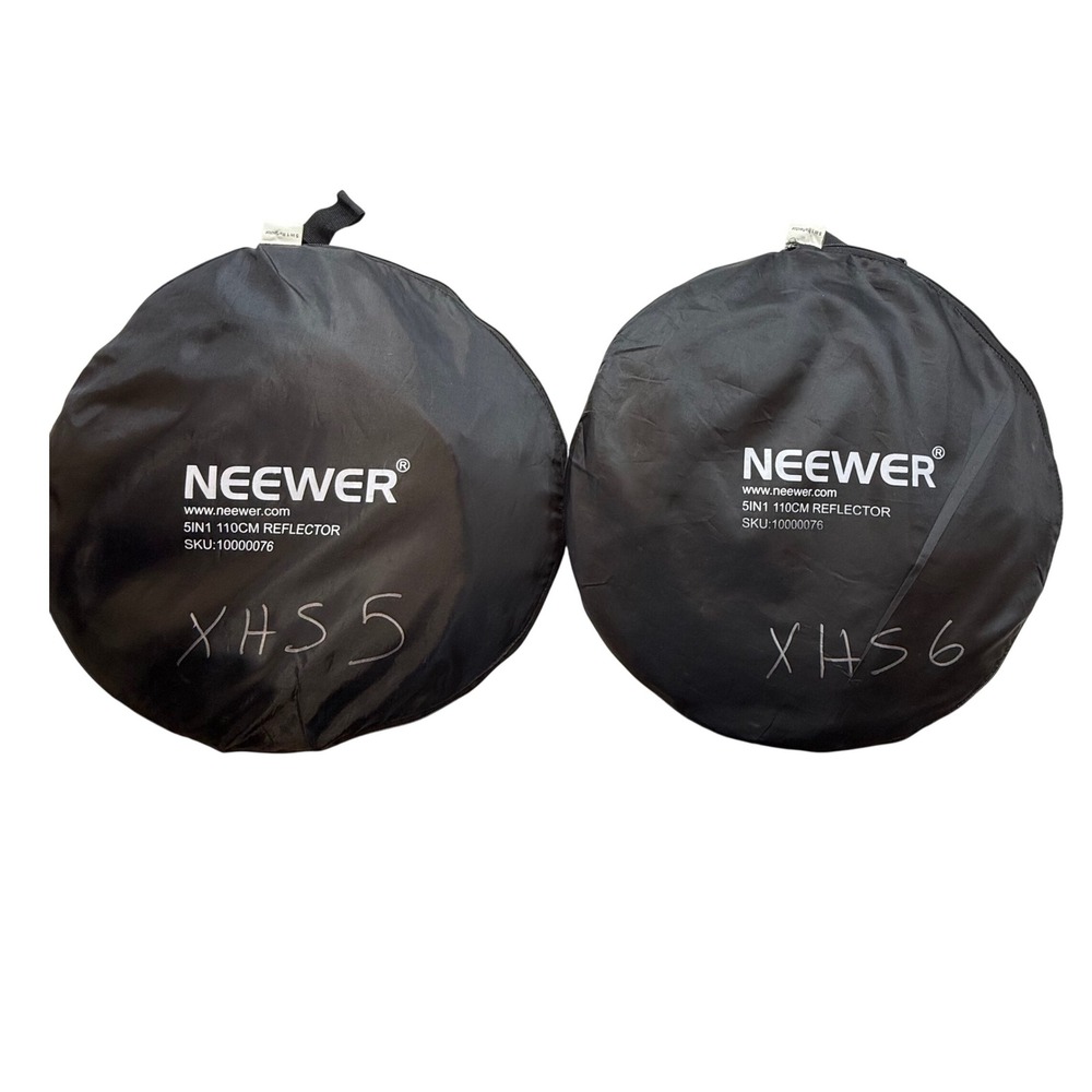 Neewer 5in1 110cm Reflector Photo Lighting Kit Collapse lot of 2 -smoke smell‎